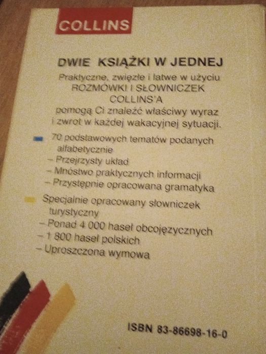 Niemiecki rozmówki i słowniczek Collins