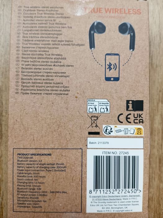 Słuchawki bezprzewodowe GRUNDIG -NOWE