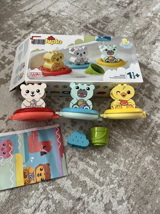 Lego Duplo Пригоди у ванній кімнаті: плавучий поїзд для звірів