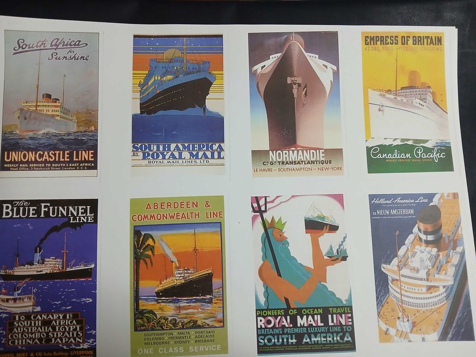 Calendários de parede de empresas de marinha mercante