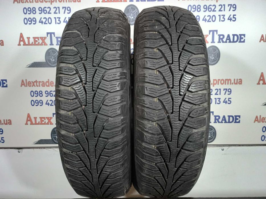 2 шт. 175/80 R14 Uniroyal MS plus 77 зимові шини б/у, протектор 6,5 мм