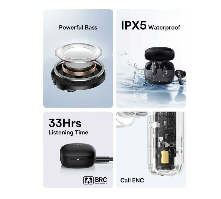 Бездротові навушники Baseus Bowie E19