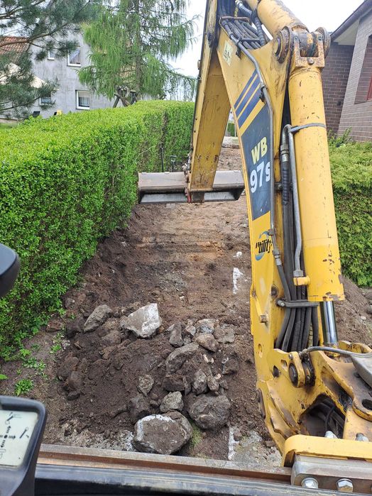 MORĄG Wyburzenia Młotem koparka niwelacje przyłącza  usługi