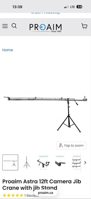 Grua video PROAIM ASTRA 12 + dolly