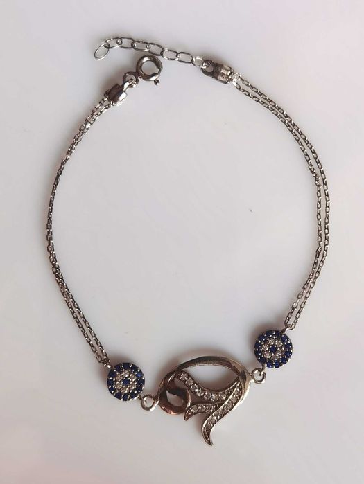 Wyjątkowa srebrna bransoletka TURECKI TULIPAN P925