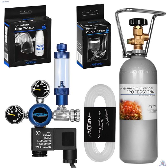 Zestaw CO2 professional z butlą 2l do akwarium - AKWAREKS - wysyłka