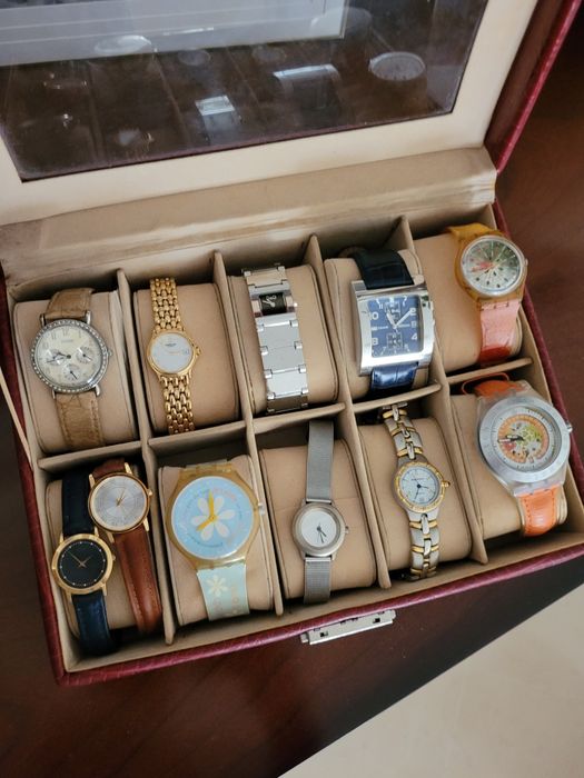 Relogios varias marcas caixa 10