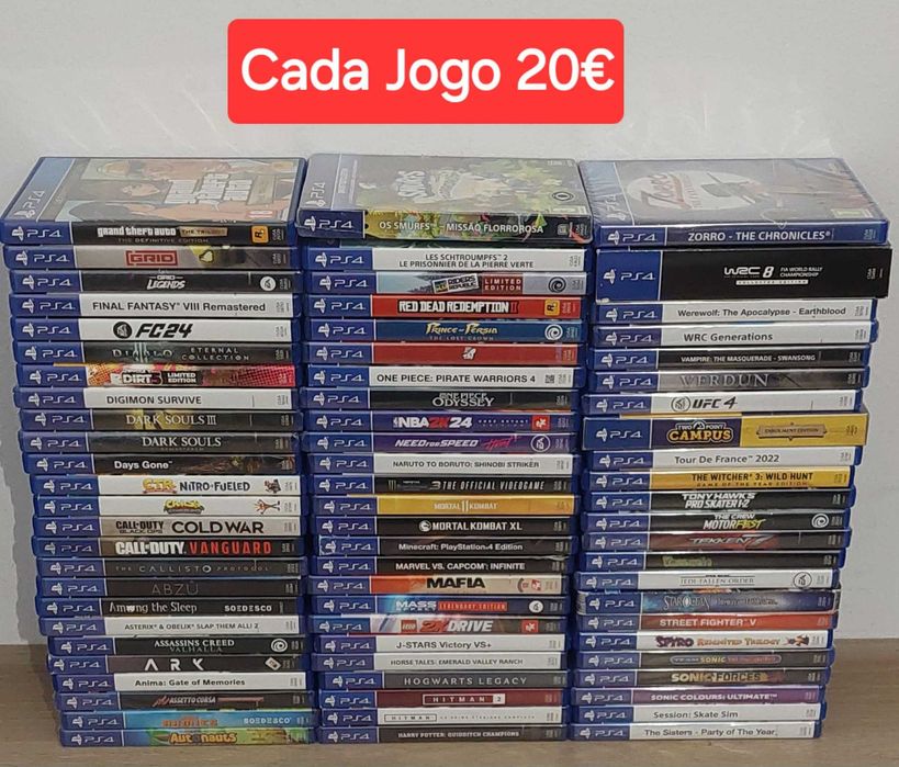 Jogos Ps4 Originais Novos & Usados (Cada 20€)