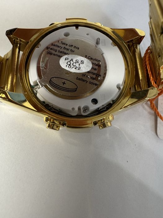 NOWY SKMEI 1667 męski cyfrowy zegarek złoty zegarki elektroniczne