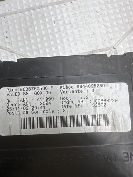 Modulo bsi peugeot 307