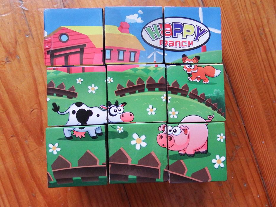 Edukacyjne Klocki Puzzle Układanka 6w1