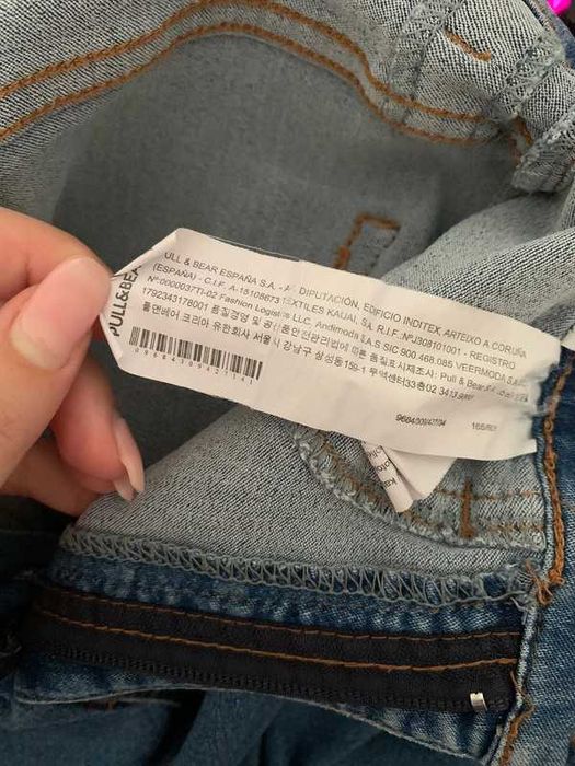 Calças de ganga lavagem média Pull&Bear