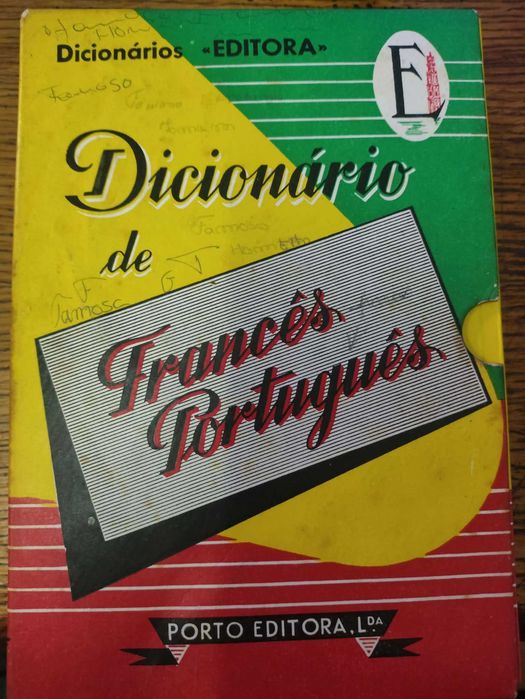 Dicionário de Francês-Português publicado pela Porto Editora anos 70
