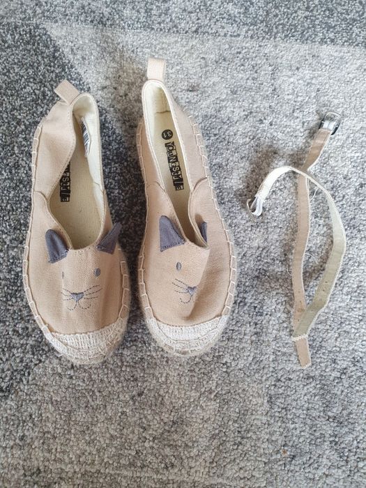 Buty espadryle Kotki 31 wkładka 18cm