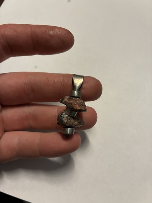 Zawieszka jaspis oceaniczny stal tytan