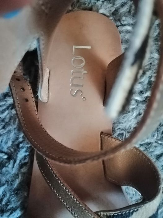 LOTUS sandałki ze skóry naturalnej panterka Roz 37