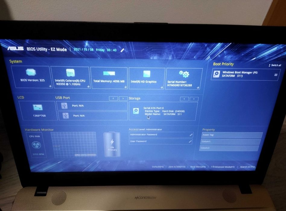 Portátil asus vivobook