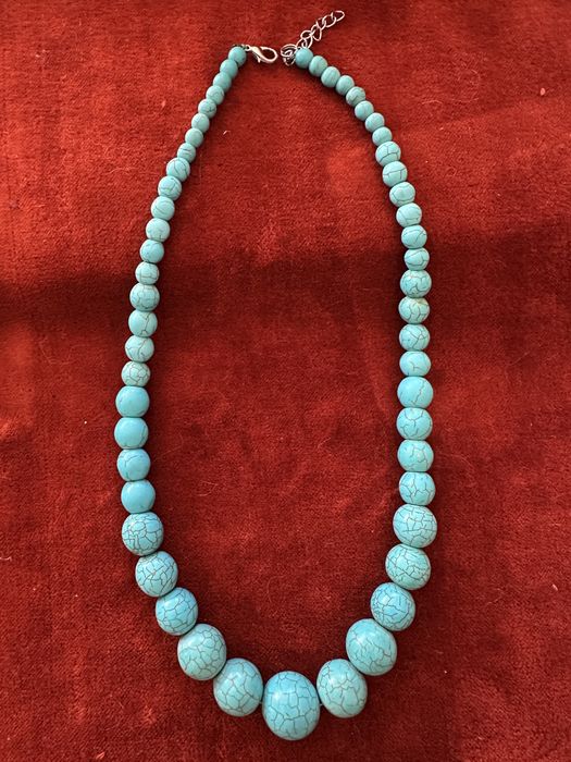 Grande colar de turquesas
