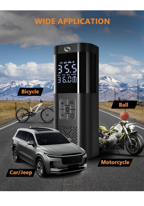 Compressor de ar portátil 150PSI 12V