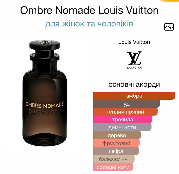 Ombre Nomade, Louis Vuitton, Eau de Parfum, парфуми, духи. 38 ml