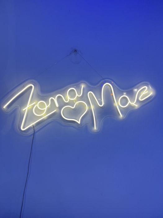 Ledowy napis Żona Mąż