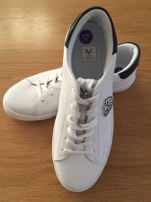 Sneakersy Milano  Białe R 40 Skórzane
