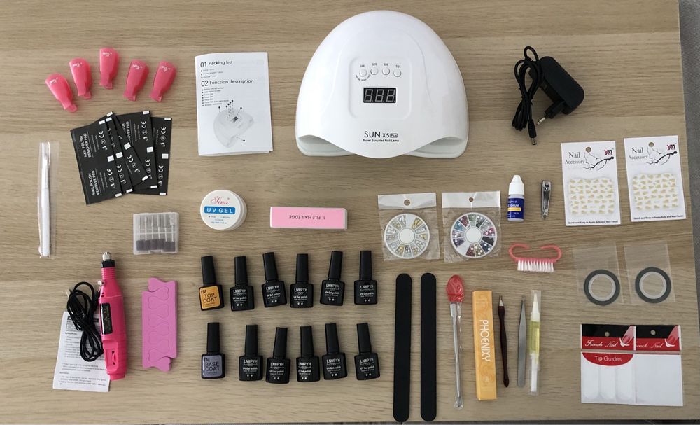 Kit completo unhas de gel