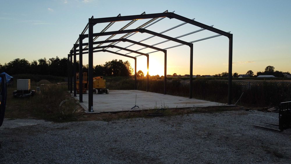 Konstrukcja Hali 15x20x4m 300m2 Konstrukcje stalowe hale PRODUCENT