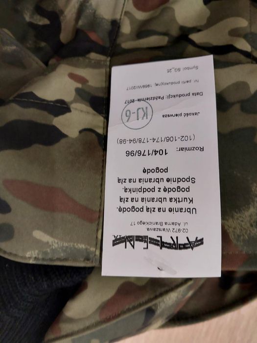 Ubranie na złą pogodę gore-tex straż graniczna sg-14
