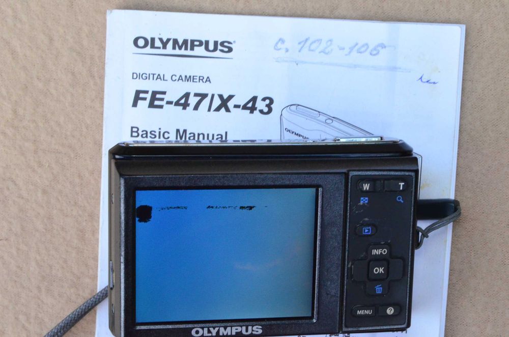 Olympus X43 (FE47) со стабилизацией изображения мыльница цифровик 2009 рабочий