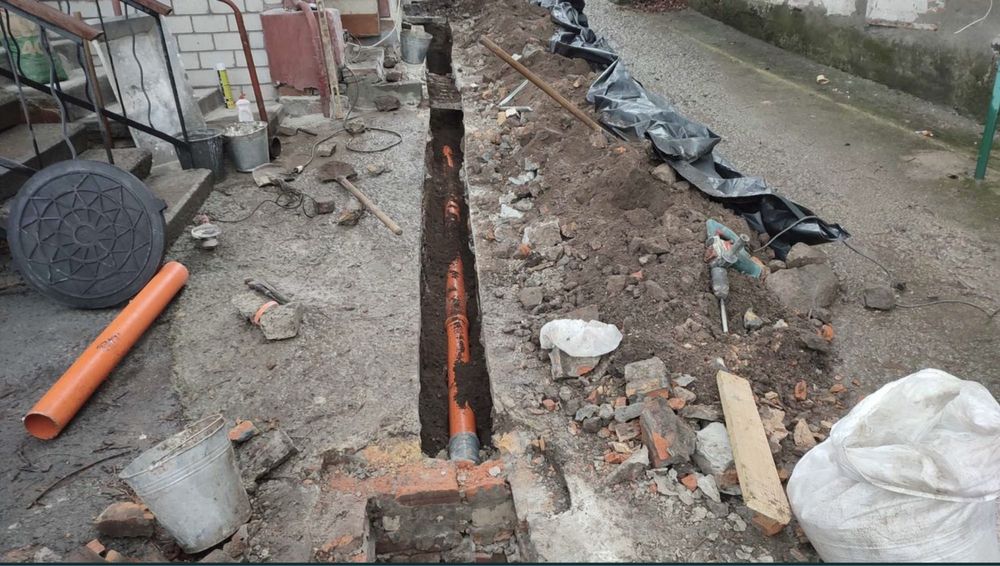 Ремонт монтаж водопровода канализации (Проколы под дорогой ...