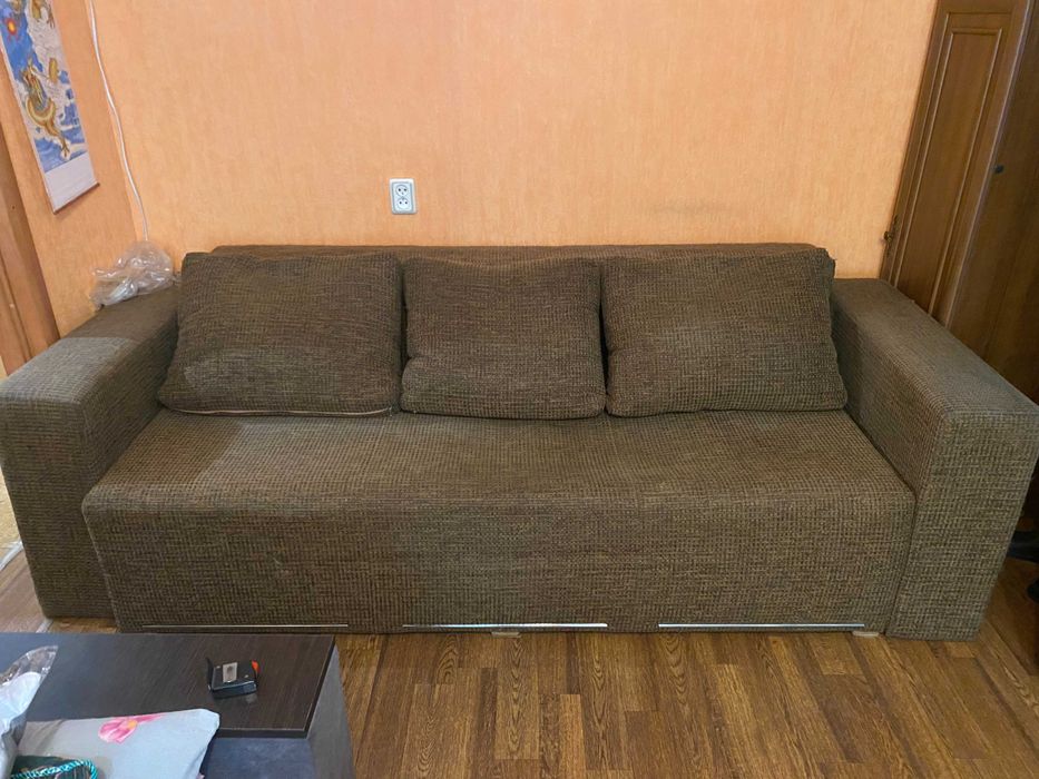 двуспальный раскладной диван книжка + кресло
