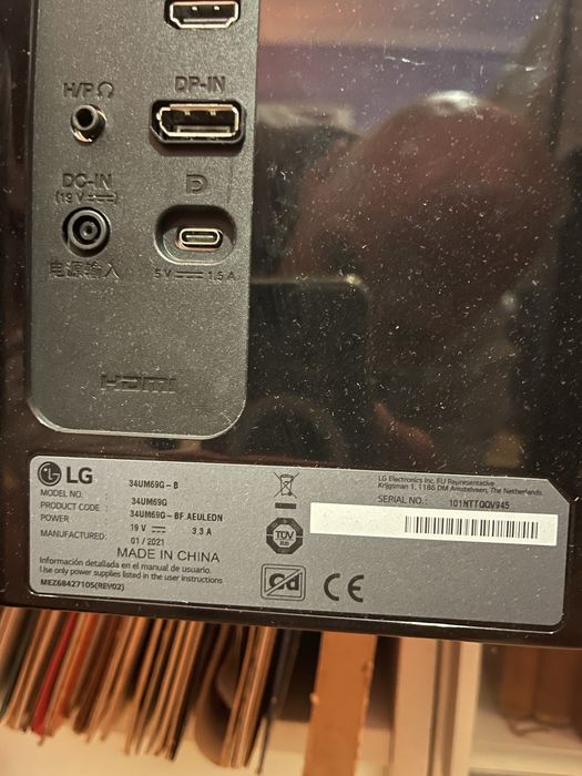 Monitor 2k LG Ultrawide 34" (34UM69G-B) - IPS Gaming