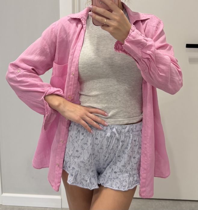 Женская лянная рубашка Zara