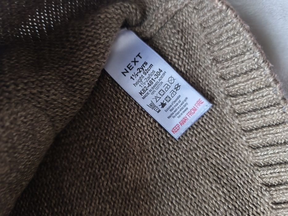 Джемпер next моделі kids' safari appliqué cotton graphic sweater 92