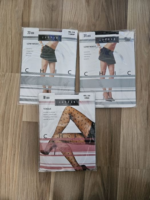 Zestaw: rajstopy L- 3/4