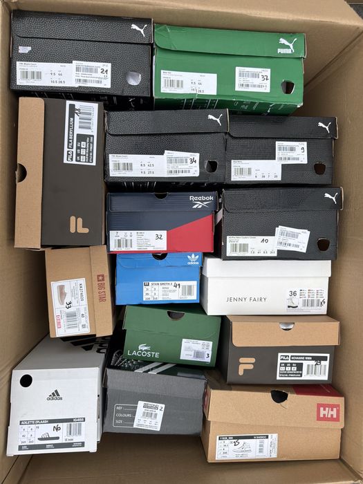 Box 15 par butów kategoria A addias puma reebok fila