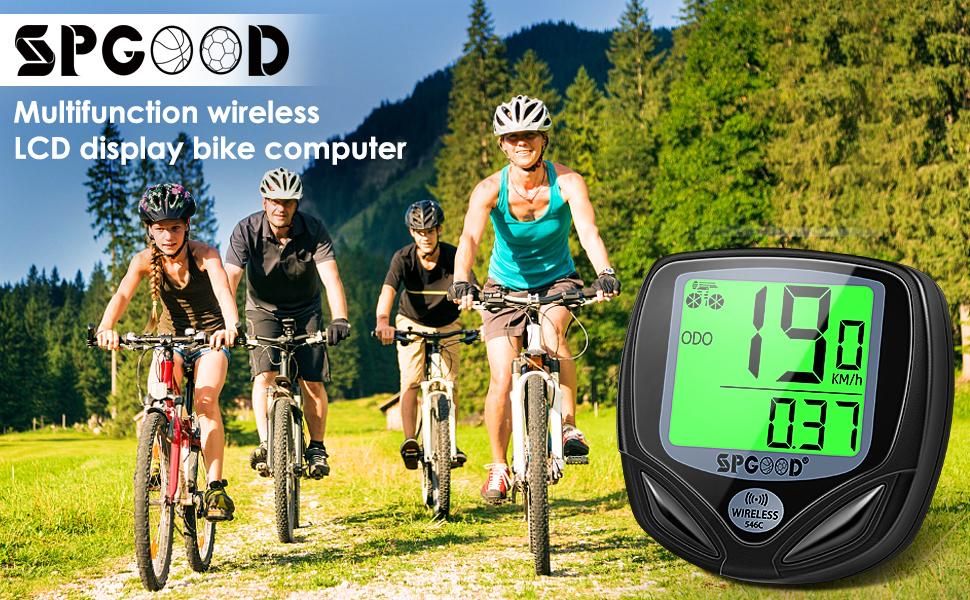 SPGOOD беспроводной велокомпьютер 16 функций
