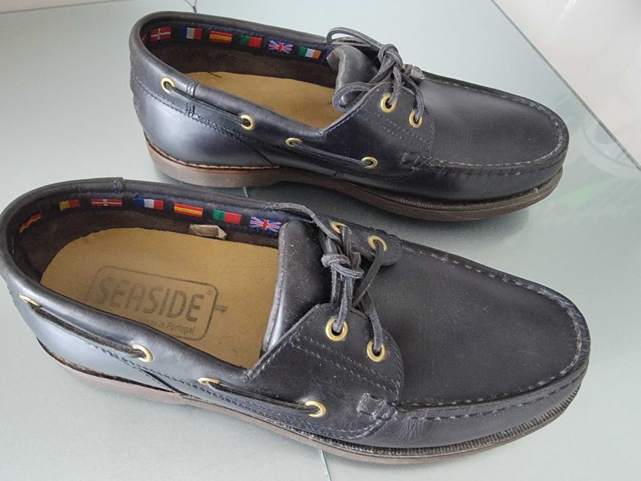 Sapatos de vela marca Seaside, azuis, tamanho 43 usados uma vez apenas em casa.