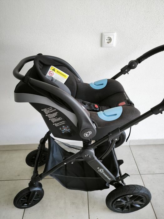Carrinho de Bebê Trio Kinderkraft (3 em 1) - Completo e em Ótimo Estado