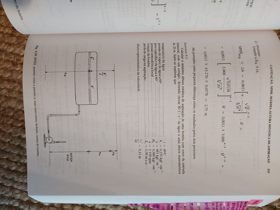 Livro técnico " Bombas e instalações de bombeamento"  de Archibald .