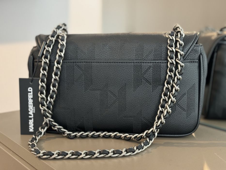 Сумка Karl Legerfeld оригінал оригинал чорна сумочка брендовая