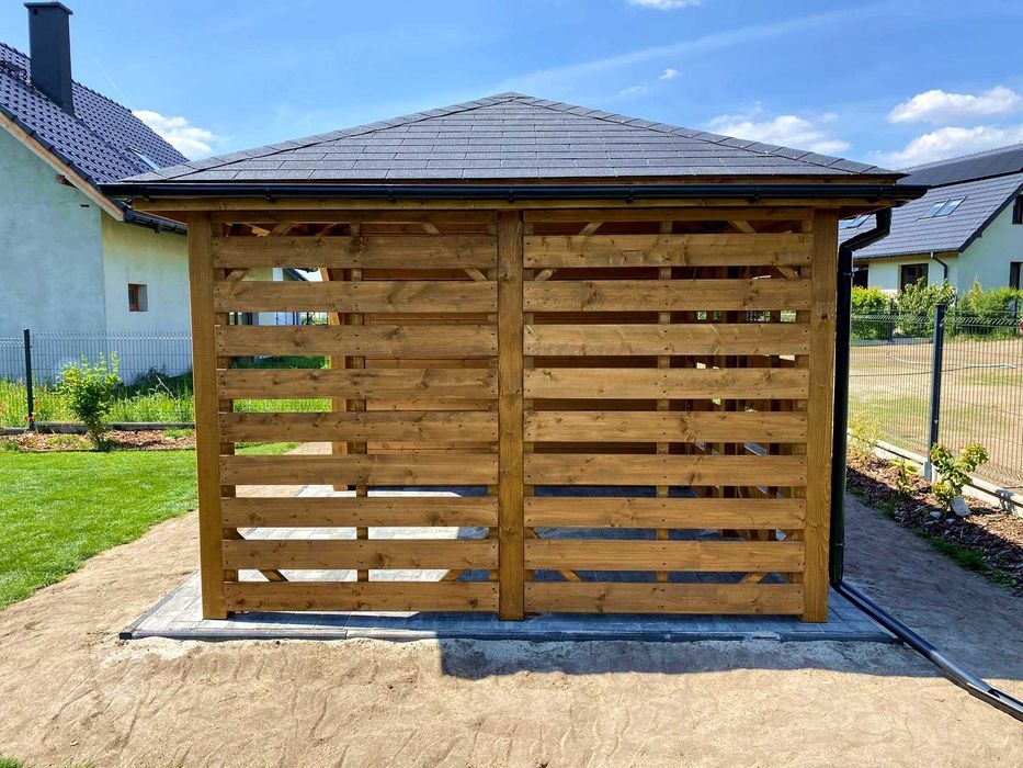 Altana ogrodowa z domkiem narzędziowym Afrodyta 3m x 6m - PRODUCENT