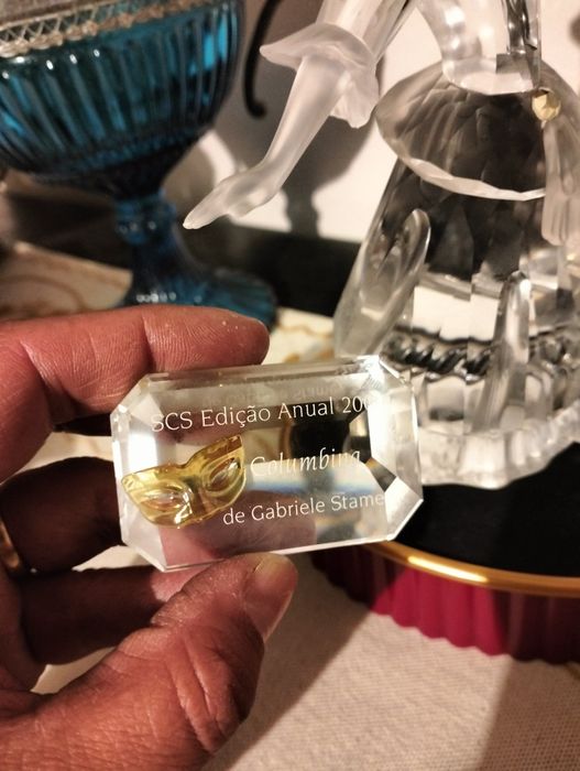 Par de figuras da swarovski