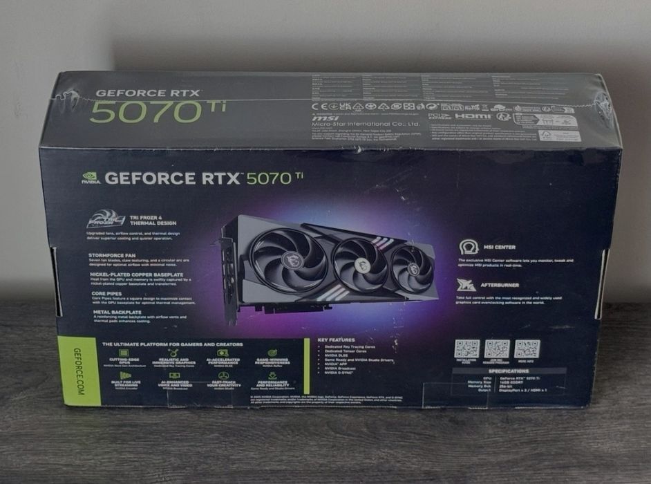 MSI GeForce RTX 5070 Ti 16G Gaming Trio OC PLUS