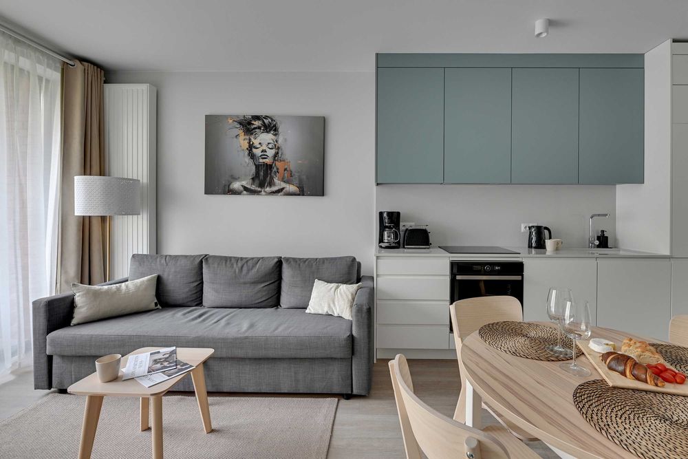 Nowoczesne Studio w pełni wyposażone w centrum z tarasem | 35 m² | Gdańsk | Dostępne od 1 października