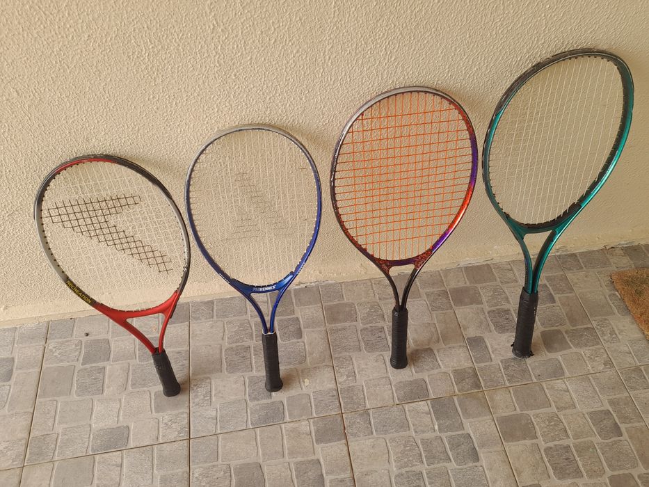 4 Raquetes de ténis adulto e criança Slazenger