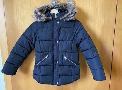 Casaco Zara Kids com capuz - preto - Tamanho 10