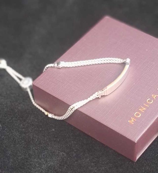 Браслет friendship срібло бренд MONICA VINADER подарунок гравіювання