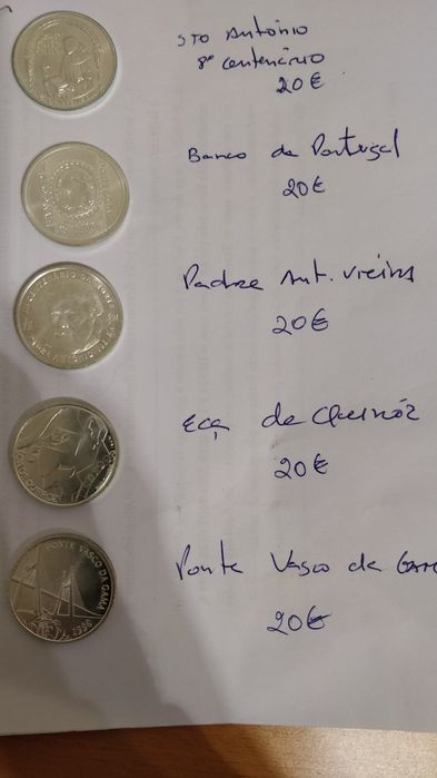 Moedas 500 escudos comemorativas